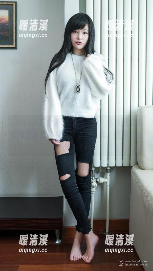 TuiGirl推女郎 - 这组白色，光线温柔得像河边的草，林萌萌可真会玩，图库里的小秘密…
