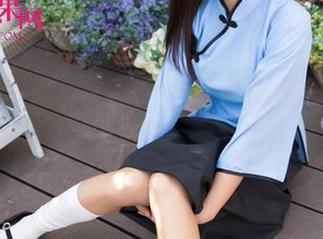 尤果网 - 最新写真集：安柔的校服，穿得我都想回到高中去玩集体舞！